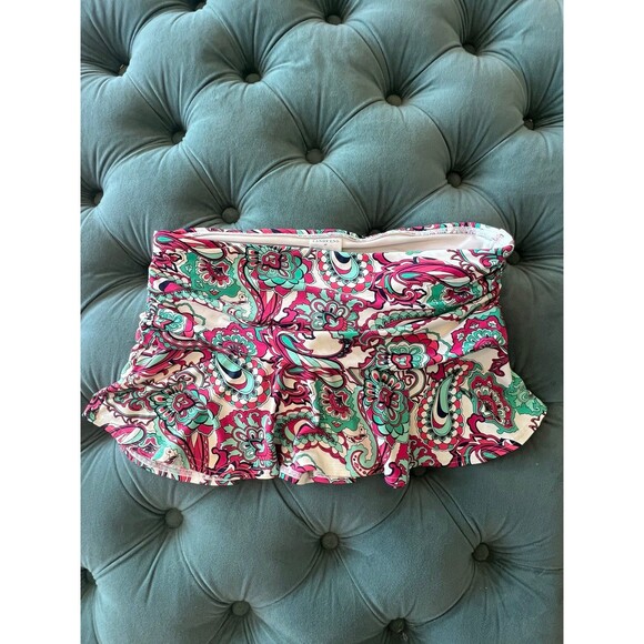 Lands End Swimsuit Bikini Skirt Skort size 6P 6 Petite - Picture 1 of 4